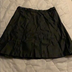Fake leather skirt